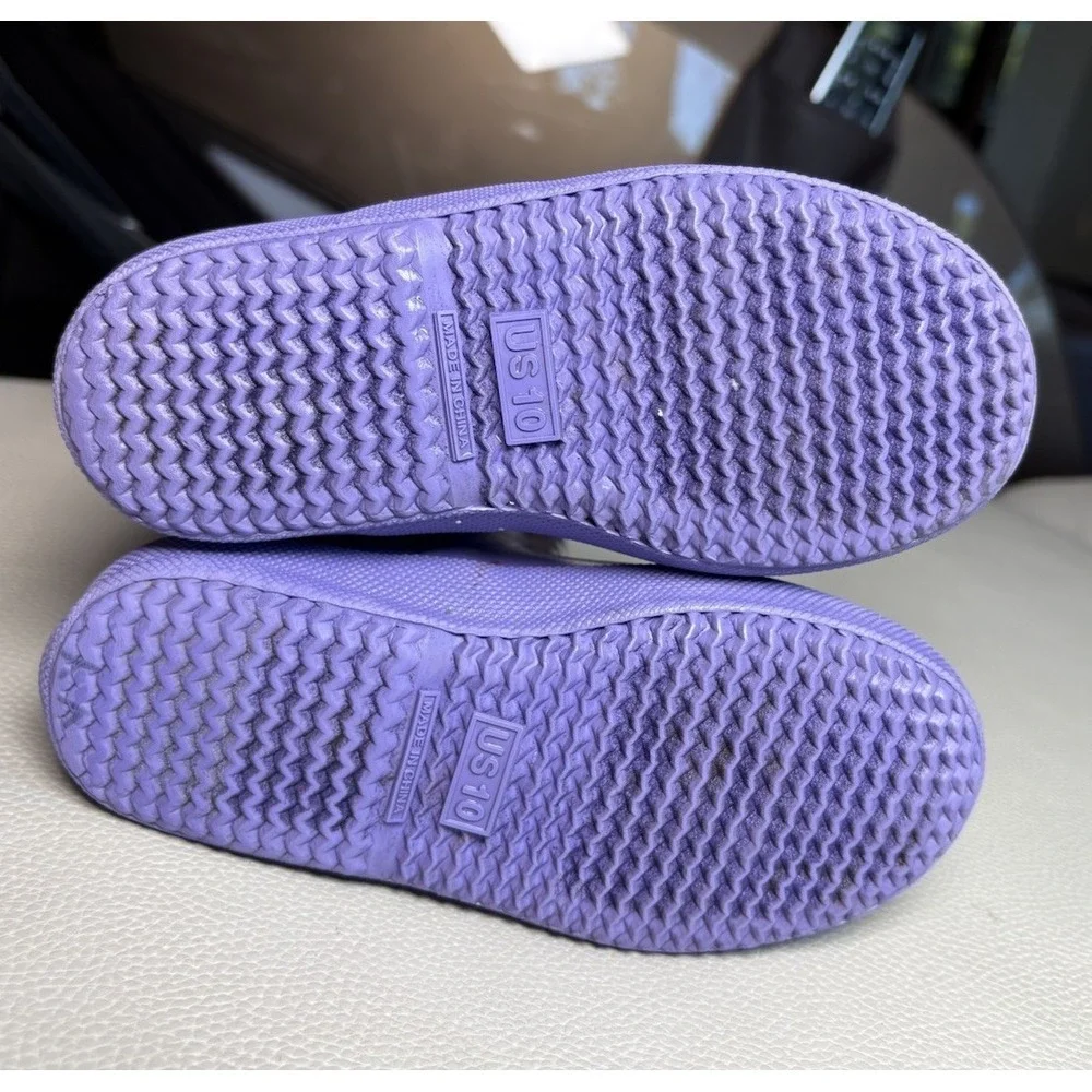 Hunter Kids Purple Glitter Rain Boots Waterproof Size 10